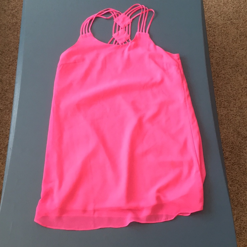 Hot pink dress